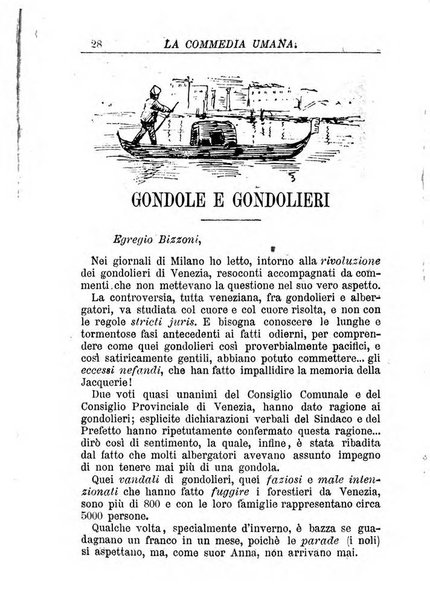 La commedia umana giornale-opuscolo settimanale