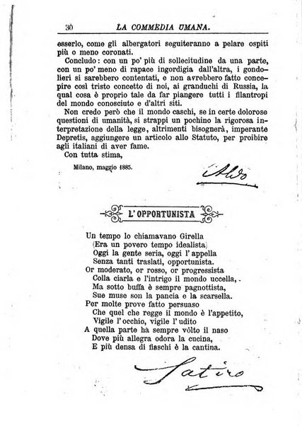 La commedia umana giornale-opuscolo settimanale