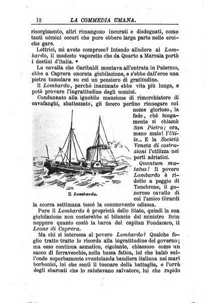 La commedia umana giornale-opuscolo settimanale