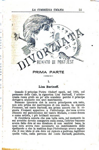 La commedia umana giornale-opuscolo settimanale