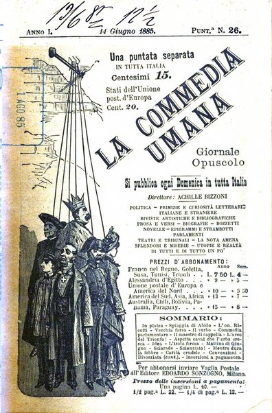 La commedia umana giornale-opuscolo settimanale