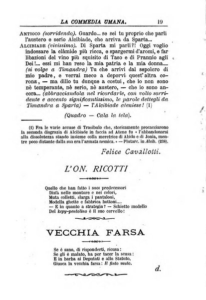 La commedia umana giornale-opuscolo settimanale