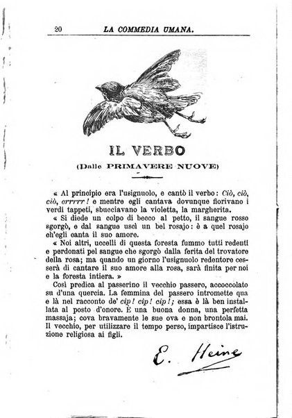 La commedia umana giornale-opuscolo settimanale