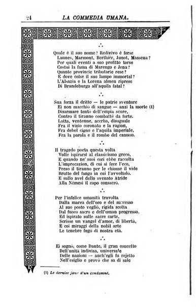 La commedia umana giornale-opuscolo settimanale