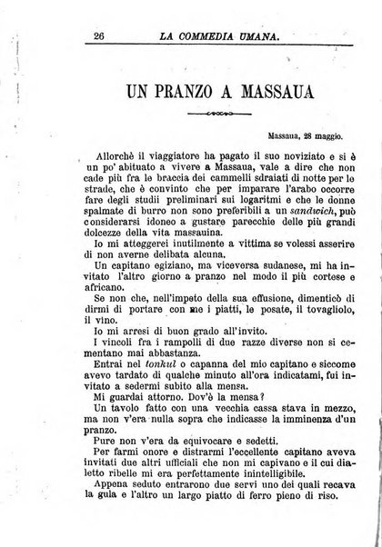 La commedia umana giornale-opuscolo settimanale