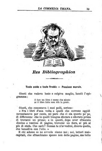 La commedia umana giornale-opuscolo settimanale