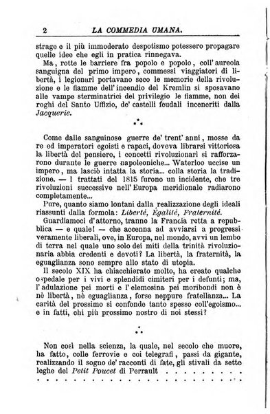 La commedia umana giornale-opuscolo settimanale