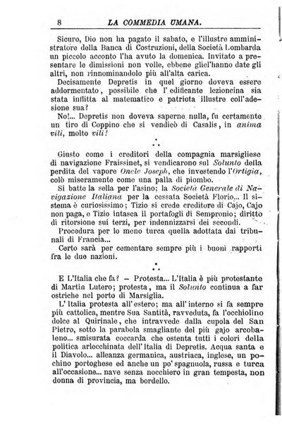 La commedia umana giornale-opuscolo settimanale