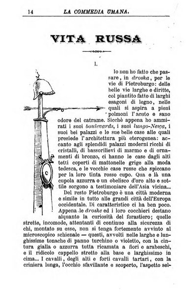 La commedia umana giornale-opuscolo settimanale