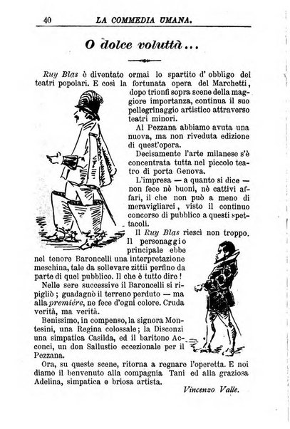 La commedia umana giornale-opuscolo settimanale