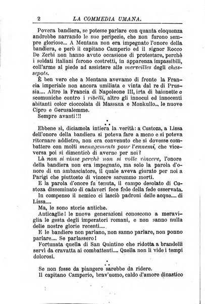 La commedia umana giornale-opuscolo settimanale