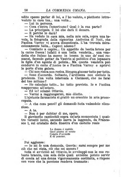 La commedia umana giornale-opuscolo settimanale