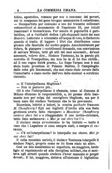 La commedia umana giornale-opuscolo settimanale