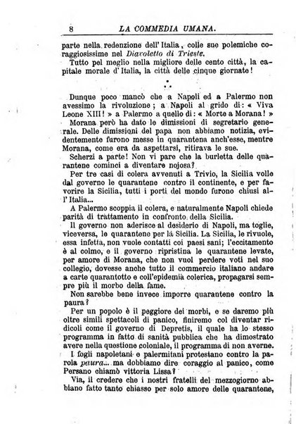 La commedia umana giornale-opuscolo settimanale