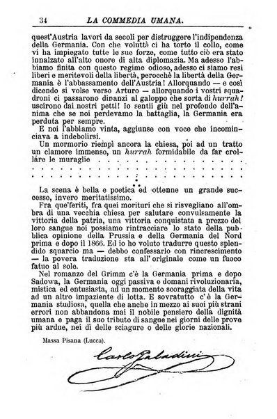 La commedia umana giornale-opuscolo settimanale