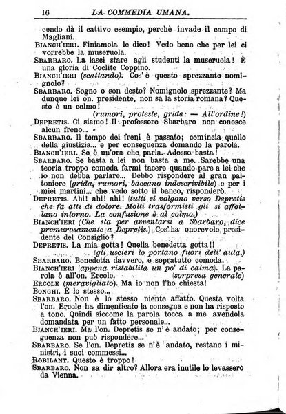 La commedia umana giornale-opuscolo settimanale