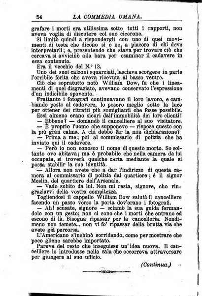 La commedia umana giornale-opuscolo settimanale