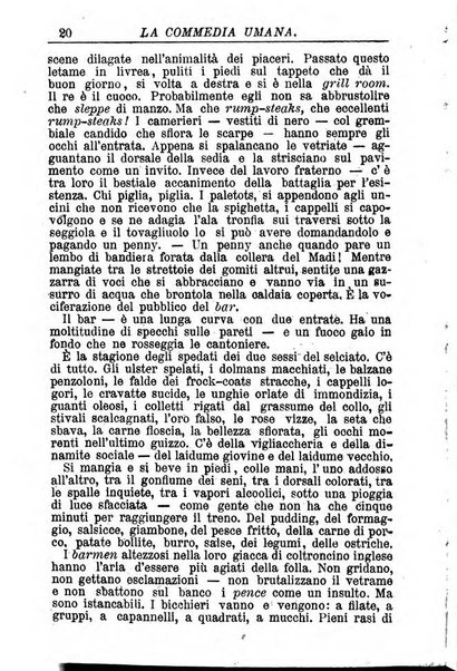 La commedia umana giornale-opuscolo settimanale