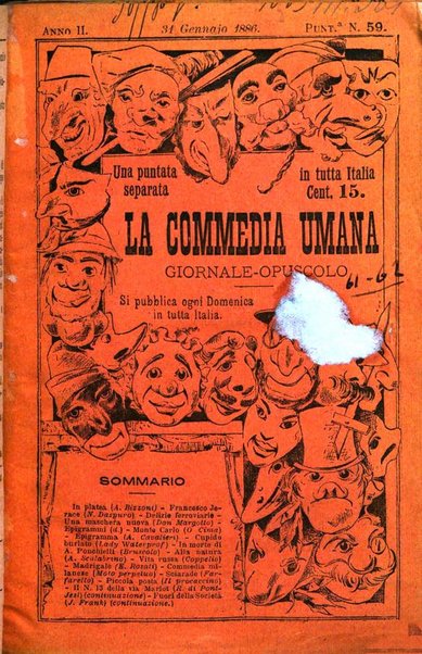 La commedia umana giornale-opuscolo settimanale