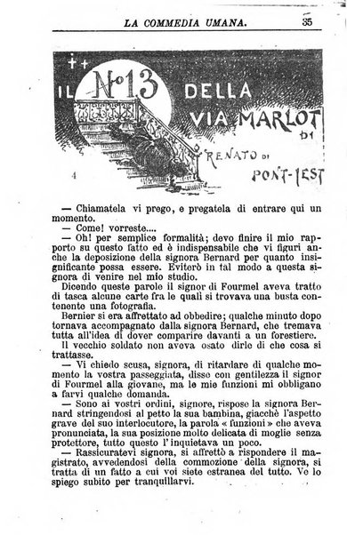 La commedia umana giornale-opuscolo settimanale