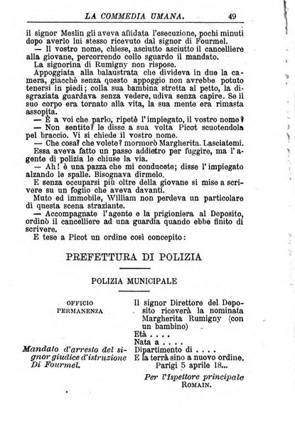 La commedia umana giornale-opuscolo settimanale