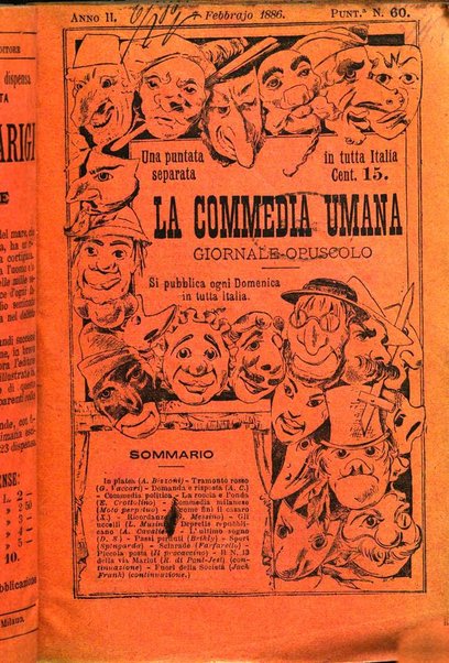 La commedia umana giornale-opuscolo settimanale