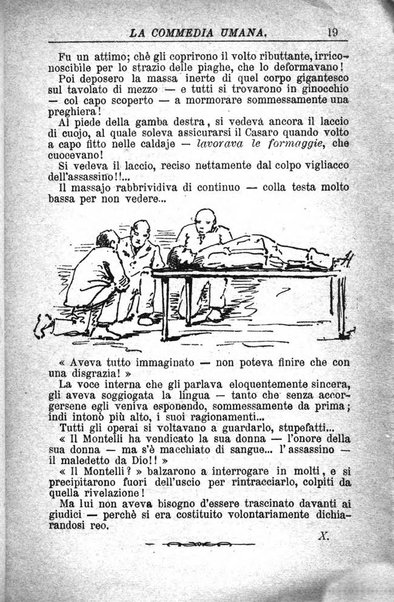 La commedia umana giornale-opuscolo settimanale