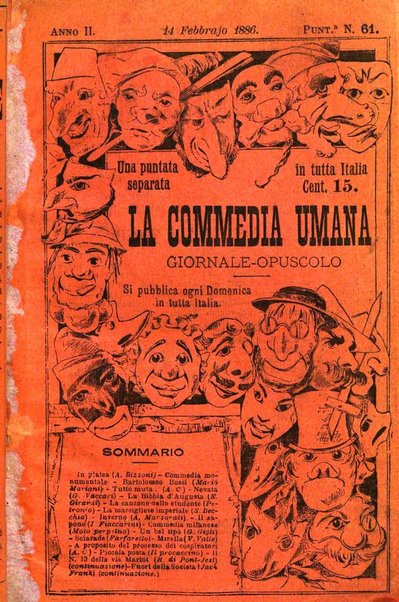 La commedia umana giornale-opuscolo settimanale