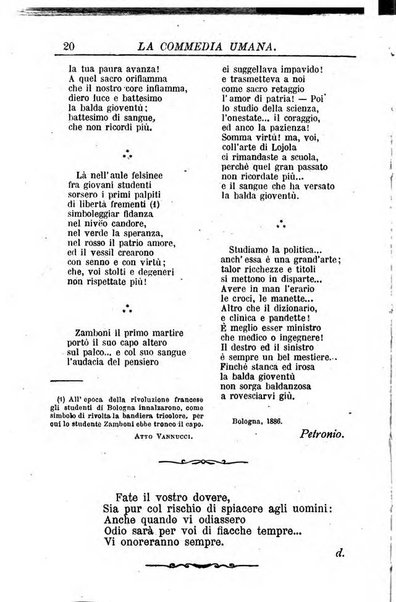 La commedia umana giornale-opuscolo settimanale