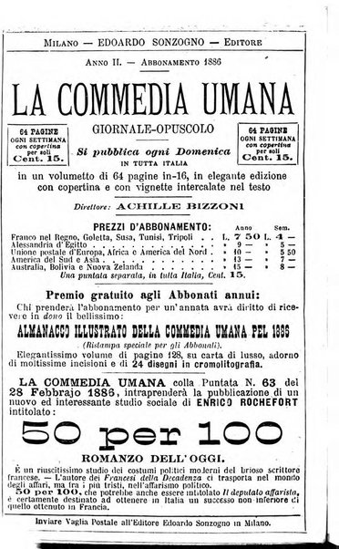 La commedia umana giornale-opuscolo settimanale