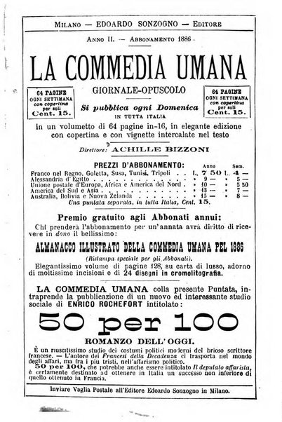 La commedia umana giornale-opuscolo settimanale