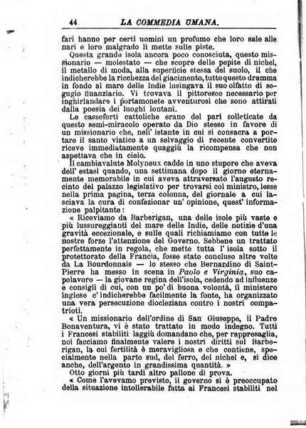 La commedia umana giornale-opuscolo settimanale