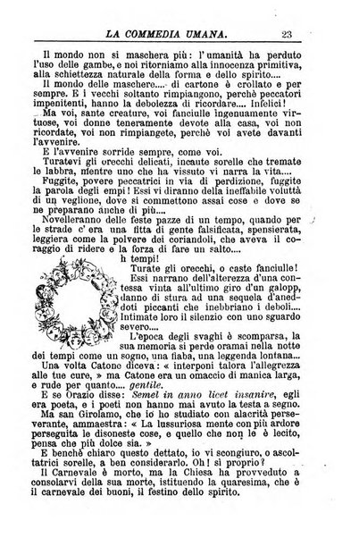 La commedia umana giornale-opuscolo settimanale