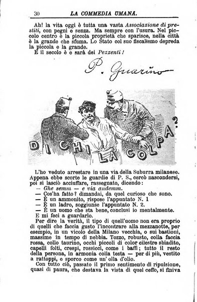 La commedia umana giornale-opuscolo settimanale