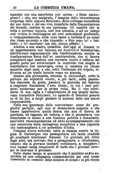 La commedia umana giornale-opuscolo settimanale