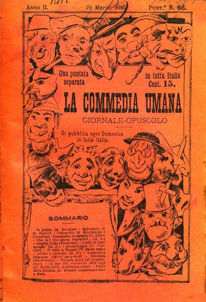 La commedia umana giornale-opuscolo settimanale