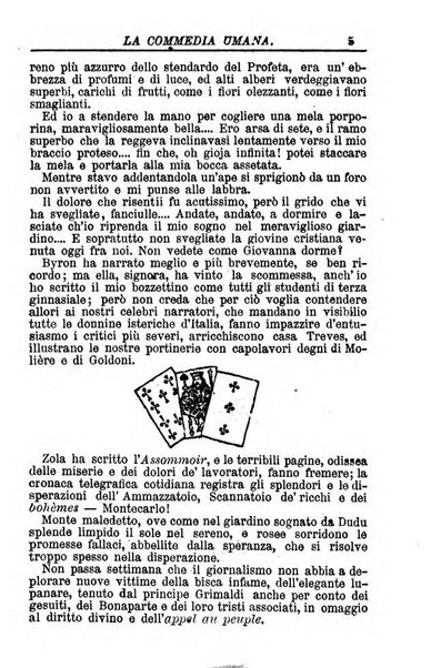 La commedia umana giornale-opuscolo settimanale