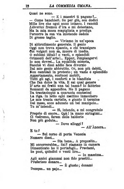 La commedia umana giornale-opuscolo settimanale