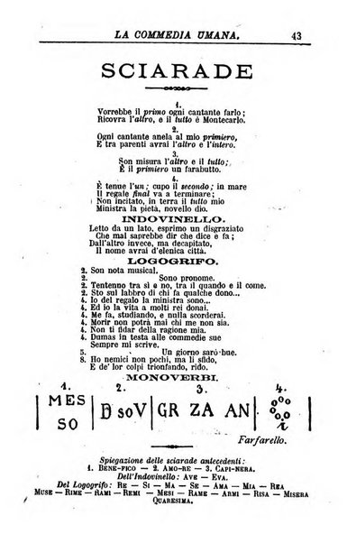 La commedia umana giornale-opuscolo settimanale