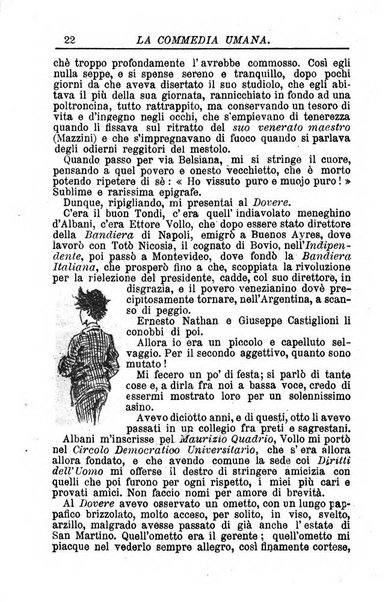 La commedia umana giornale-opuscolo settimanale