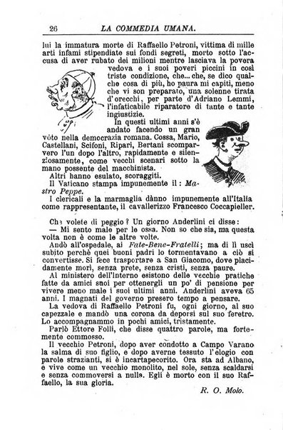 La commedia umana giornale-opuscolo settimanale