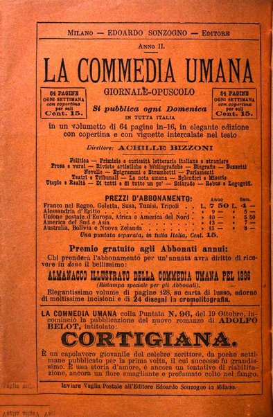 La commedia umana giornale-opuscolo settimanale