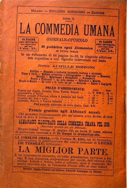 La commedia umana giornale-opuscolo settimanale