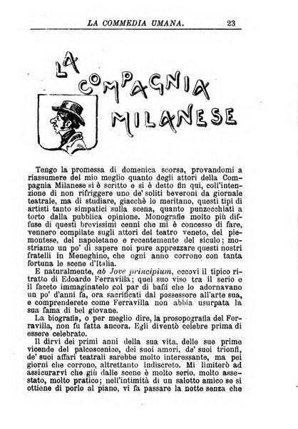 La commedia umana giornale-opuscolo settimanale