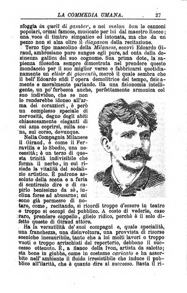 La commedia umana giornale-opuscolo settimanale