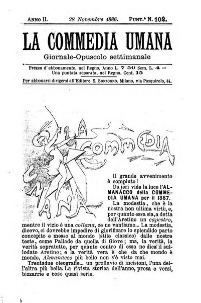 La commedia umana giornale-opuscolo settimanale