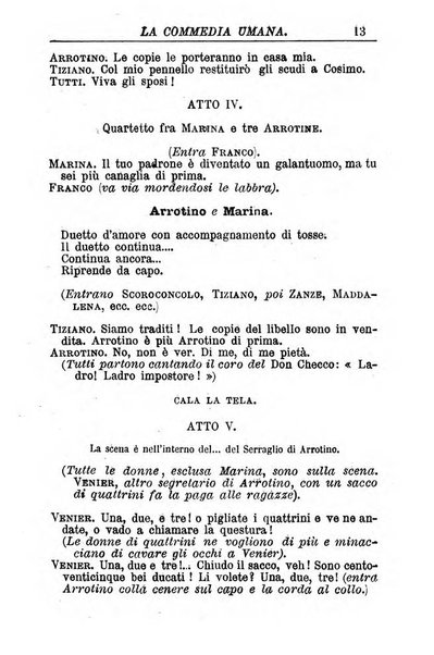 La commedia umana giornale-opuscolo settimanale