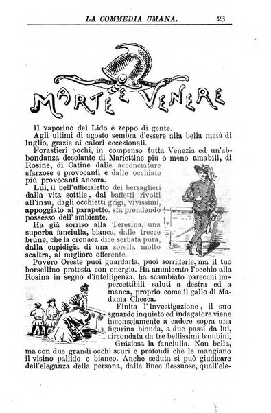 La commedia umana giornale-opuscolo settimanale