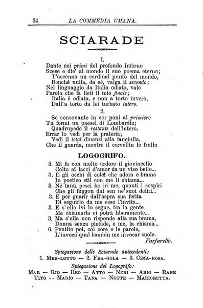 La commedia umana giornale-opuscolo settimanale