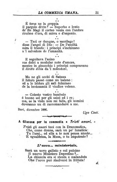 La commedia umana giornale-opuscolo settimanale